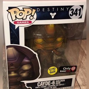Funko Pop Destiny Cayde 6 Golden Gun 341 Glow in the Dark